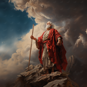 Moses on the Mt Sinai