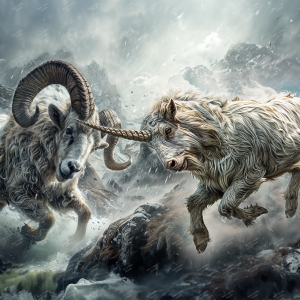 Ram and He Goat of Daniel 8-3 Pack