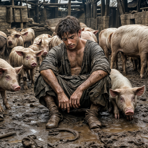 Prodical Son with Pigs-Luke 15